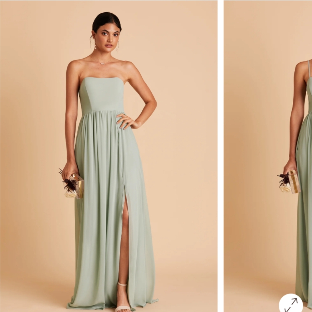Birdy Grey Strapless Sage Green Dress - Picture 4 of 10
